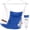 Blue, variant on Hammock Chair Hanging Swing with Wooden Armrest;Steel Spreader Bar,Pillows,Hardware kit Included;Cotton Woven Fabric;Up to 350 Lbs,for Indoor Light Grey