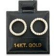 thumbnail image 3 of 1" x 1" Puff Pad Earring Card Jewelry Display Pack of 100 - 14KT Imprinted, 3 of 4
