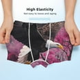 thumbnail image 3 of Yiaed Flower Bald Eagle Print Boys' Boxer Briefs Cotton Casual Stretch Comfort Boys Boxers - Kids Boxer Briefs Underwear for Boys (6-18)-Medium, 3 of 5