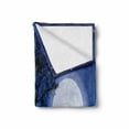 thumbnail image 2 of Night Soft Flannel Fleece Throw Blanket, Romantic Composition with Full Moon Sky Tree Man and Woman in Love Hugging, Cozy Plush for Indoor and Outdoor Use, 70" x 90", Black Blue White, by Ambesonne, 2 of 6