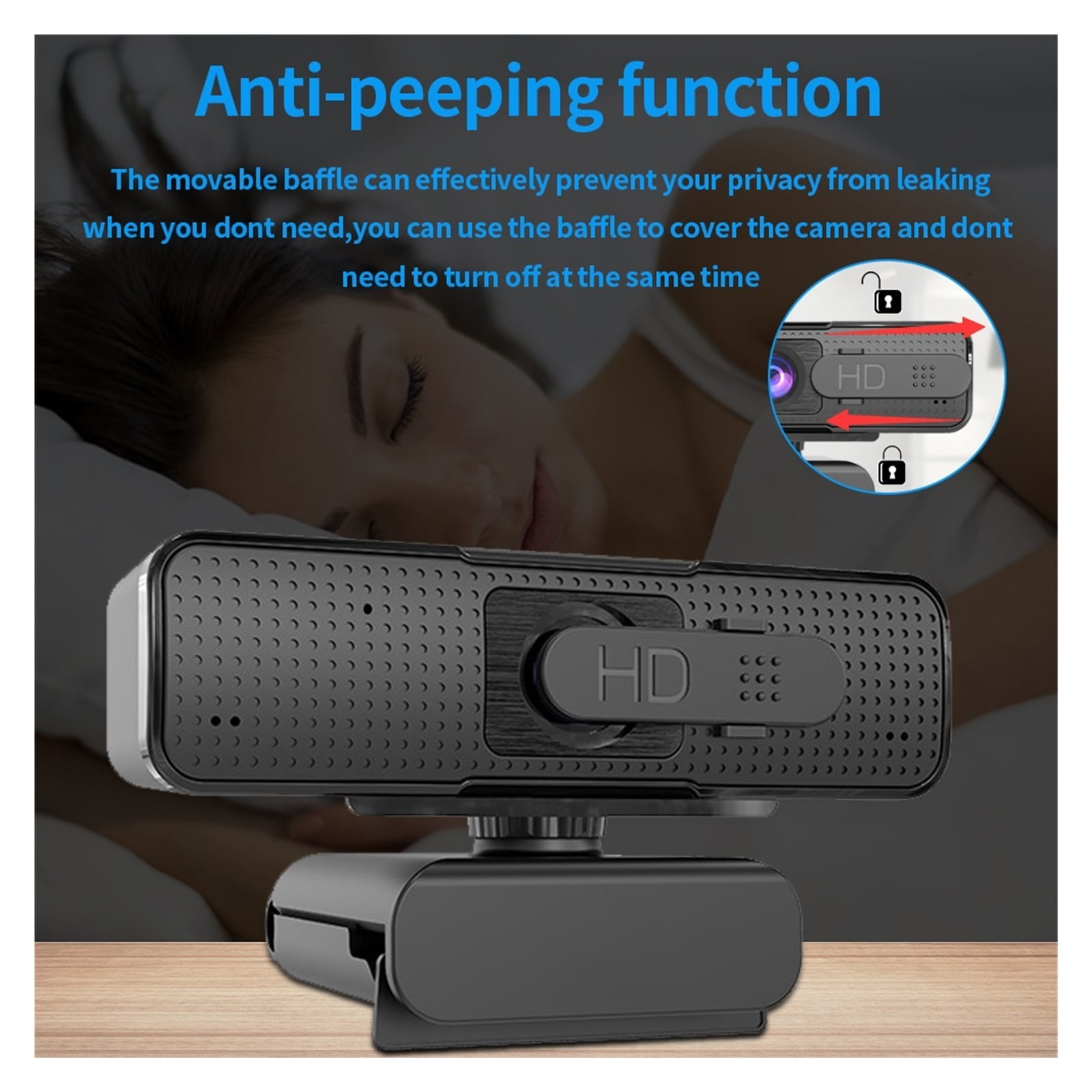 HD USB Webcam 1080p Autofocus Web Camera With Microphone AF Autofocus Camera For Computer Live Online Teaching ,HD Video
