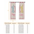 thumbnail image 6 of Easter Blackout Curtains for Bedroom, Colorful Polka Dot Bunny Vintage Pink Checkered Plaid Thermal Insulated Kitchen Drapes with Grommets, Light Blocking Window Treatment, 2 Panels 42" x 54", 6 of 7