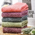 thumbnail image 5 of Holzlrgus 5 Pairs Womens Wool Socks Thick Knit Vintage Winter Warm Cozy Crew Socks Gifts, 5 of 6