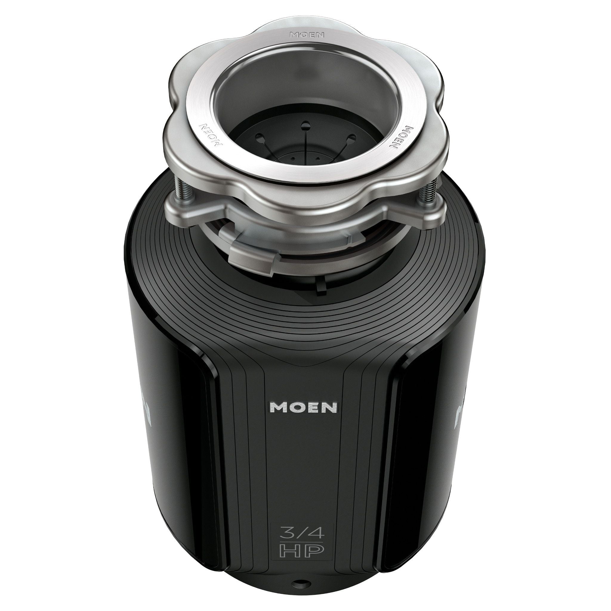 Moen GXS75C Host Series 3/4 HP Continuous Feed Garbage Disposal with Sound Reduction, Power Cord Included, 7.5" W x 13.38" H