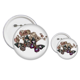 thumbnail image 1 of Flores y mariposas Insignia insignia botón diseño conjunto, 1 of 3