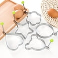 thumbnail image 3 of 5pcs, Egg Rings, Stainless Steel Egg Cooking Rings, Pancake Mold For Frying Eggs And Omelet, Kitchen Gadgets, Kitchen Stuff, Kitchen Accessories, Home Kitchen Items, 3 of 14