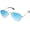 Blue, variant on Men's Women's Aviator Sunglasses, Classic Semi Metal Frame INSPIRATION SJ1106