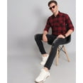 thumbnail image 3 of Exclusive TryBuy Premium Black Red Checks Shirt for Men, 3 of 8