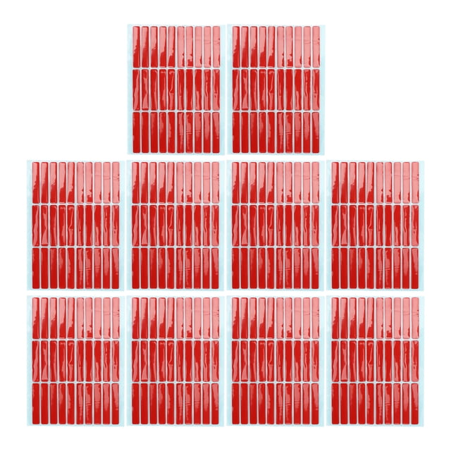 Cinta de montaje para puntas de uñas, 10 hojas de cinta de doble cara para decoración de uñas, cinta de montaje para decoración de uñas diseñada a medida