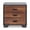 Walnut, variant on Bowery Hill 3 Drawer Nightstand in White and Black
