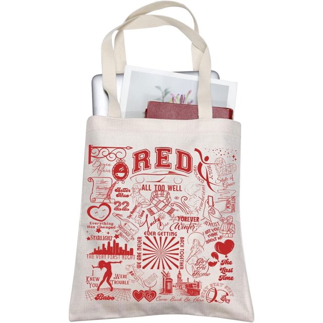 wqlpp-Singer Fan Gift Album Name Inspired Tour Concert Tote Bags Music Lover Merchandise Song Lyric Gift