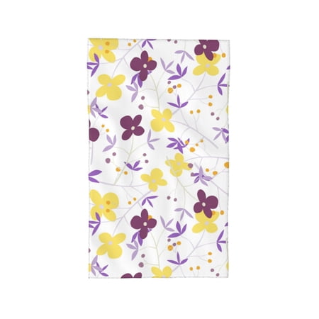 ZNDUO Microfiber Bath Towel, Fashion Floral Graffiti Art Pattern Towels for Bathroom, 27.5x16 in