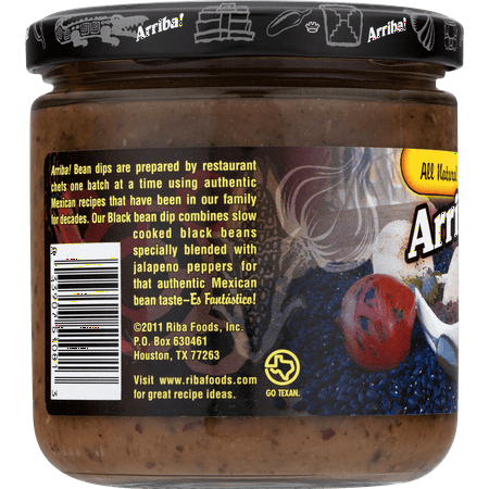 Arriba! Bean Dip Chipotle Black Medium
