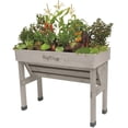 thumbnail image 1 of 41" x 18" Small Wall Hugger Raised Garden Planter - Grey, 1 of 1