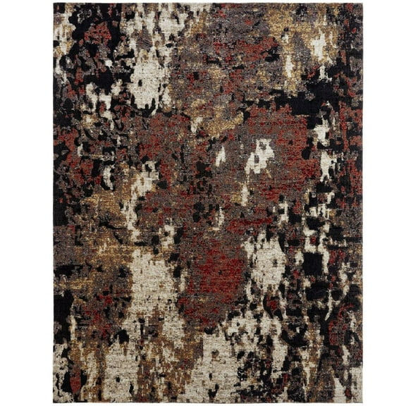 Kalaty Modena Area Rug MO-356 Ebony Multi Faded Shaded, Brown, 12' x 15'