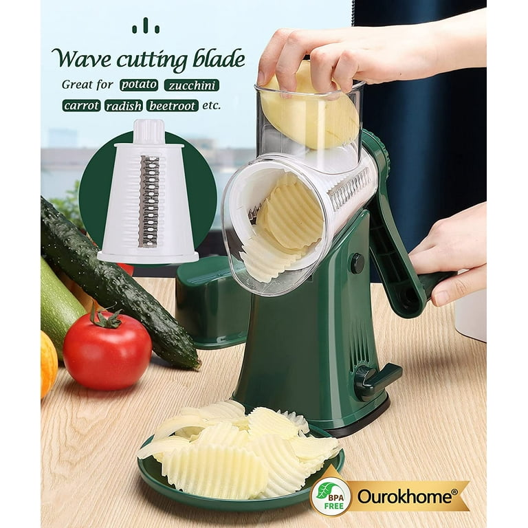  Ourokhome Rotary Cheese Grater Shredder, Multifunction