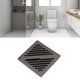 thumbnail image 3 of Square Shower Floor Drain, Recessed Design Bathroom Floor Drain Prevent Corrosion Stainless Steel Surfboard Fins, 3 of 5