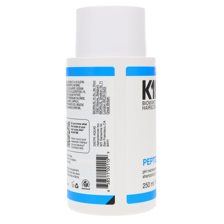 K18 Peptide Prep pH Maintenance Shampoo 8.5 oz, Smoothing, Repair