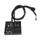 thumbnail image 4 of 4-Port USB 3.0 Hub 3.5" Front Panel High Speed Internal Bracket Adapter for Desktop PC 3.5" Floppy Bay, 4 of 4