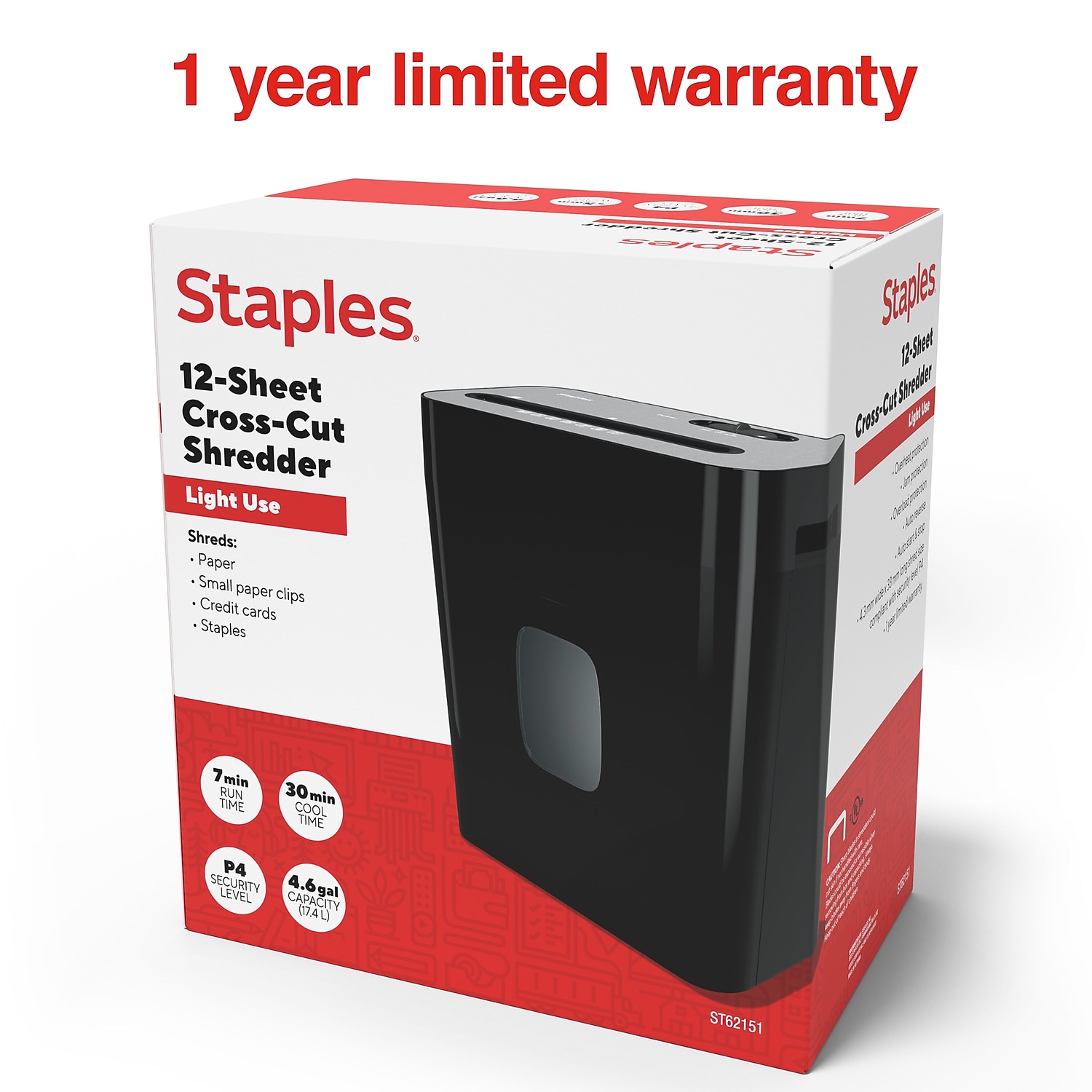 Staples 12-Sheet Cross-Cut Shredder photo 6