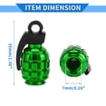 thumbnail image 5 of Unique Bargains 5 Pcs Tire Valve Stem Caps 35x16MM Car Wheel Valve Cap Universal for Car Bike Aluminum Alloy Green, 5 of 7