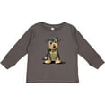thumbnail image 3 of Inktastic Little Gent Yorkie Boys or Girls Long Sleeve Toddler T-Shirt, 3 of 5