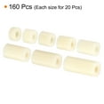 thumbnail image 3 of Uxcell Round Spacer Washer Set, 160 Pack Nylon 5,8,10,12,15,18,20,25mm Length for M5 Screws Block, Beige, 3 of 6