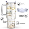 thumbnail image 4 of 40th Wedding Gifts Anniversary Cups, Ruby Wedding 40th Anniversary Cups, 40th Anniversary Cup For Couple Parents Friends, 40 Oz Stainless Steel Tumbler with Handle and Straw (1 PC), 4 of 5
