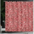 thumbnail image 4 of Ambesonne East Shower Curtain, Autumn Holiday, 69"Wx75"L, Rose Ruby Red, 4 of 5