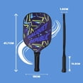 thumbnail image 2 of Pickleball 1 Paddle Durable Glass Fibre Composition + Pp Honeycomb Core, Cold Pressed Racket With Cover - For Beginners, 2 of 5
