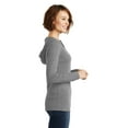 thumbnail image 3 of District Made Ladies Perfect Tri Long Sleeve Hoodie-M (Grey Frost), 3 of 6