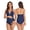0Navy, variant on Maternity One Piece Swimwear Front Cross Pregnancy Swimsuit Bathing Suit Maternity Bikini