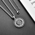 thumbnail image 2 of St Raphael the Archangel Necklace 925 Sterling Silver St Raphael Medal Religious Necklace Amulet Catholic Jewelry for Men, 2 of 5