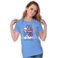 thumbnail image 4 of United Smurf Americana Varsity Women's T Shirt Ladies Tee Brisco Brands M, 4 of 6