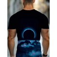 thumbnail image 3 of A celestial constellation star map pattern T-shirt, a fashionable and casual summer men's style full-color three-dimensional printed T-shirt. It is comfortable to wear, cool and breathable, and is yo, 3 of 6