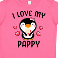thumbnail image 3 of Inktastic I Love My Pappy with Cute Penguin and Hearts Girls Toddler T-Shirt, 3 of 4