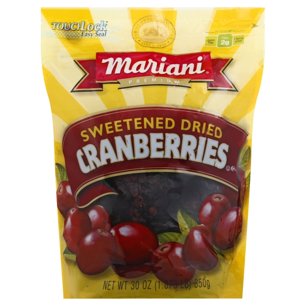 Mariani Dried Fruit, Sweetened, Dried Cranberries, 30oz Bag Walmart