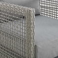 thumbnail image 4 of Modway Aura 3 Piece Outdoor Patio Wicker Rattan Set in Gray Gray by Modway, 4 of 8