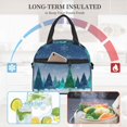 thumbnail image 4 of Fotbe Christmas Trees Bolsa de Almuerzo con Estampado, Lonchera Aislada, Contenedores de Comida Reutilizables Tipo Cooler a Prueba de Fugas, 4 of 7