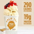Halo Top Vanilla Bean Flavored Light Ice Cream, 16 fl oz Pint