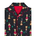 thumbnail image 2 of Grinch Boys Short Sleeve Sleep Button Front Top and Pants Pajama Set, 2-Piece, Sizes 4-12, 2 of 3