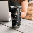 thumbnail image 4 of 20 Oz Australian Shepherd Dog and Footprints Coffee Tumbler Double Wall Insulated Stainless Steel Water Bottle | Metal Reusable Thermoses Flask with Cup Cap | Leak & Sweat Proof with Anti-Dust Lid, 4 of 7