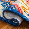 thumbnail image 5 of SAFAVIEH Aspen Emory Tribal Area Rug, Blue/Rust, 7' x 7' Round, 5 of 8