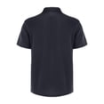 thumbnail image 6 of Qwertyu Capri Polo Shirts Men Breeze Short Sleeve Casual Collared Golf Shirt Lightweight Stretch Quick Dry Textured Summer T-Shirts with Front Pocket Dark Gray XL, 6 of 6