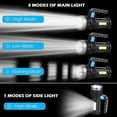 thumbnail image 4 of Linterna LED de alto lúmenes - Linterna recargable por USB para acampar, hacer senderismo y caminar - Potente linterna de emergencia con 4 modos para uso en exteriores, 4 of 4