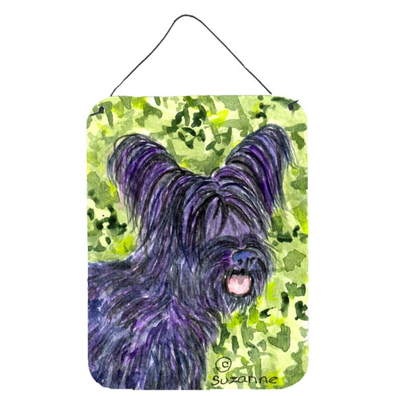 Carolines Treasures SS8718DS1216 Skye Terrier Aluminium Metal Wall or Door Hanging Prints, 16" x 12", Multicolor