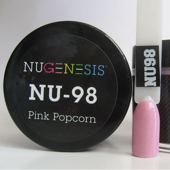 NUGENESIS Nail Color Dip Dipping Powder 1oz/jar - NU98 Pink Popcorn