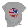 thumbnail image 2 of Cavosen Patriotic T Shirts for Women Petite Red White and Blue Short Sleeve Crew Neck T Shirts USA Star Striped Graphic Tops Lady S Patriotic Casual T Shirts Independence Day Tunic Tees, 2 of 7