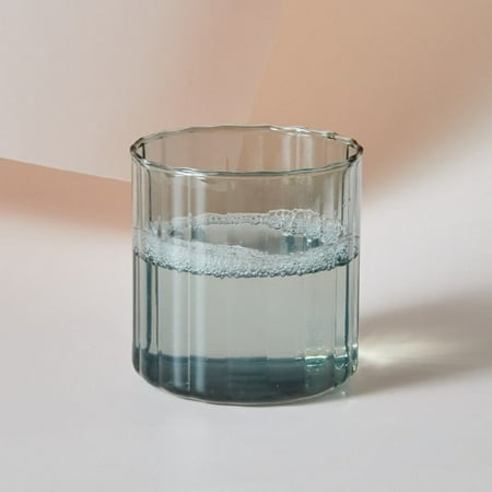

Heat Resistant 6 Colors Glass Cup Brewing Mugs Stripe Tea Coffee Glass