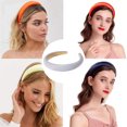 thumbnail image 5 of Diademas acolchadas para mujer, aro grueso de plástico sólido para el cabello, diademas antideslizantes de esponja para niñas, accesorios para el cabello MFZFUKR CPB-CJZ952-3, 5 of 5